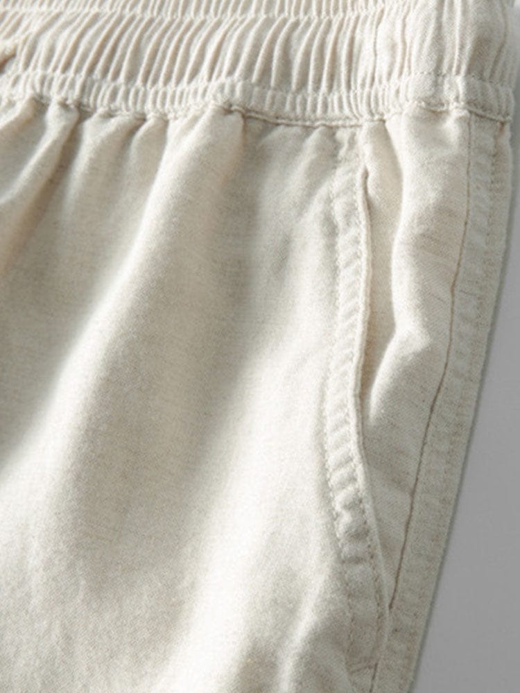Velira Pants Tiesios Kojo Lino Kelnės