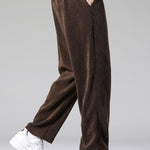 Velira Pants Tiesios Kojos Kordūro Kelnės