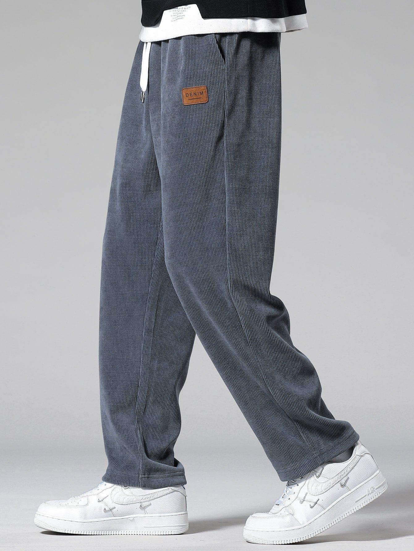 Velira Pants Tiesios Kojos Kordūro Kelnės