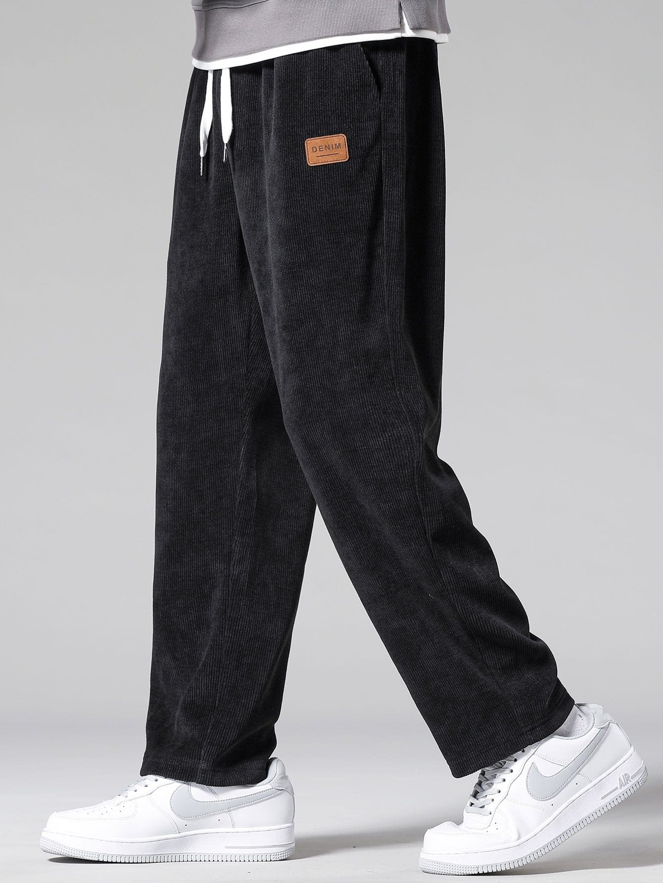 Velira Pants Tiesios Kojos Kordūro Kelnės