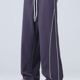 Velira Pants violetinė / XS Plati Kelnės Su Šoninėmis Juostelėmis