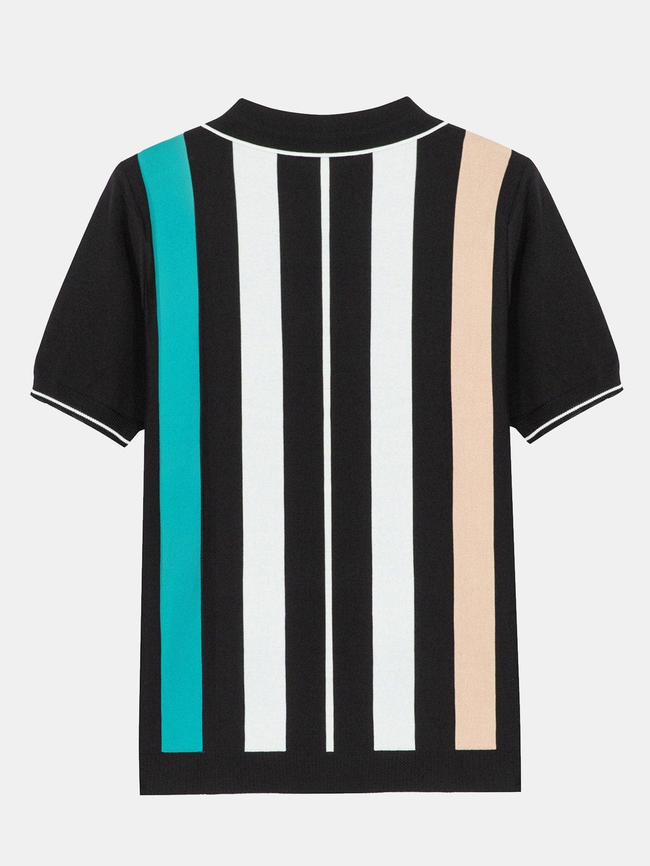 Velira Polo Juostuotas zip megztinis polo