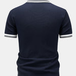Velira Polo Kontrasto Apdailos Megztinis Polo Marškiniai
