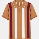 Velira Polo peru / S Juostuotas zip megztinis polo