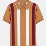 Velira Polo peru / S Juostuotas zip megztinis polo