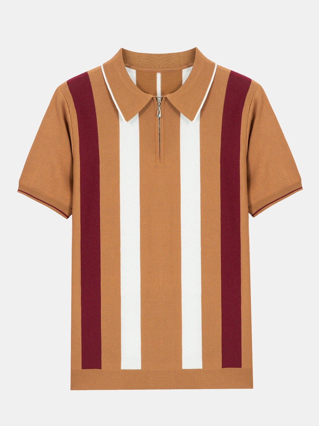 Velira Polo peru / S Juostuotas zip megztinis polo