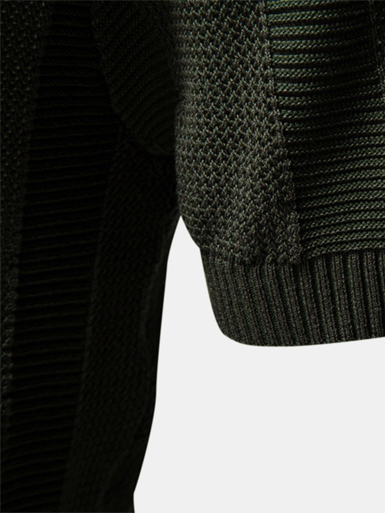 Velira Polo Stripe Hollow Knit V Neck Polo Marškiniai