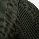 Velira Polo Stripe Hollow Knit V Neck Polo Marškiniai
