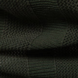 Velira Polo Stripe Hollow Knit V Neck Polo Marškiniai