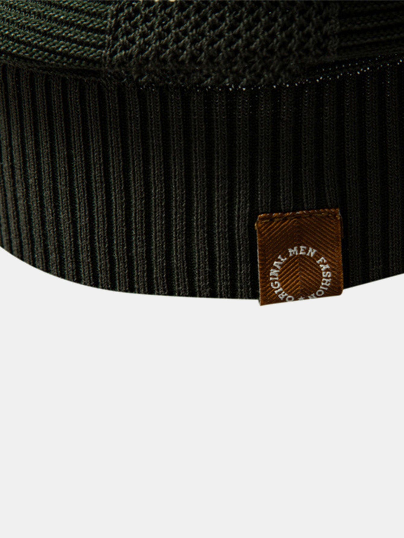 Velira Polo Stripe Hollow Knit V Neck Polo Marškiniai