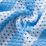 Velira Polo Stripe Johnny Collar Open Knit Polo