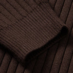 Velira Polo Stripe Zip Knit Ribbed Polo Marškiniai