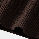 Velira Polo Stripe Zip Knit Ribbed Polo Marškiniai