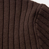 Velira Polo Stripe Zip Knit Ribbed Polo Marškiniai