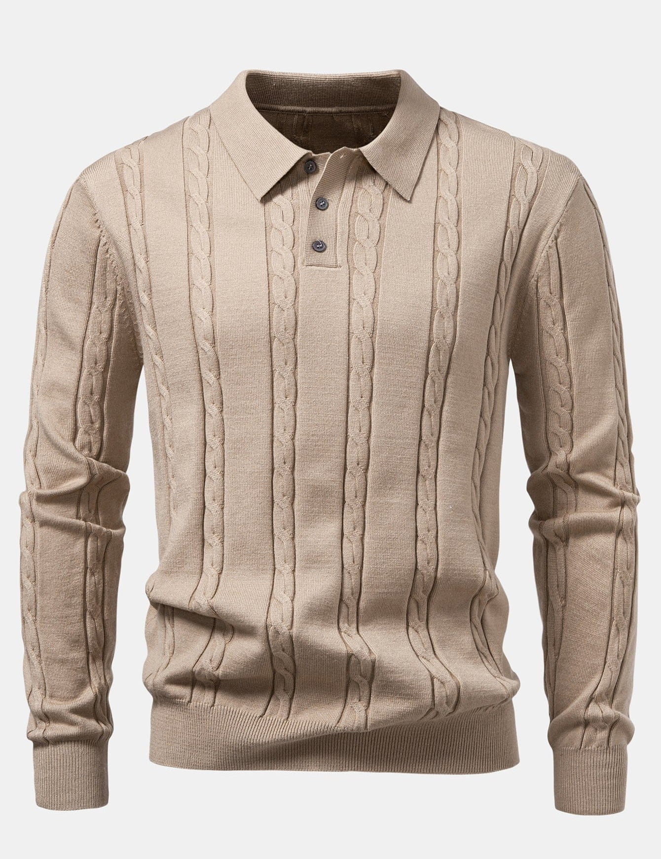 Velira Polo tan / XS Ilgomis Rankovėmis Sukurtas Polo Marškinėliai