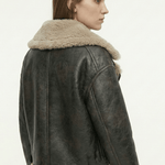 Velira Rio | Faux Shearling Leather Jacket Rio | Dirbtinio kailio odinė striukė
