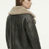 Velira Rio | Faux Shearling Leather Jacket Rio | Dirbtinio kailio odinė striukė
