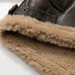 Velira Rio | Faux Shearling Leather Jacket Rio | Dirbtinio kailio odinė striukė