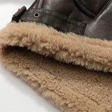 Velira Rio | Faux Shearling Leather Jacket Rio | Dirbtinio kailio odinė striukė