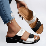 Velira Sandals Juoda Balta / 5 (EU36) Lynn - Elegantiški Ortopediniai Šlepetės