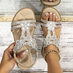 Velira Sandals Sale Abrikosų (Beveik išparduota) / 4 (35EU) Maison – Ortopediniai Kristaliniai Šlepetės