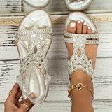 Velira Sandals Sale Balta / 4 (35EU) Maison – Ortopediniai Kristaliniai Šlepetės