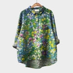Velira Seraphin™ | Laiko nepriklausoma lino blusa su raštu