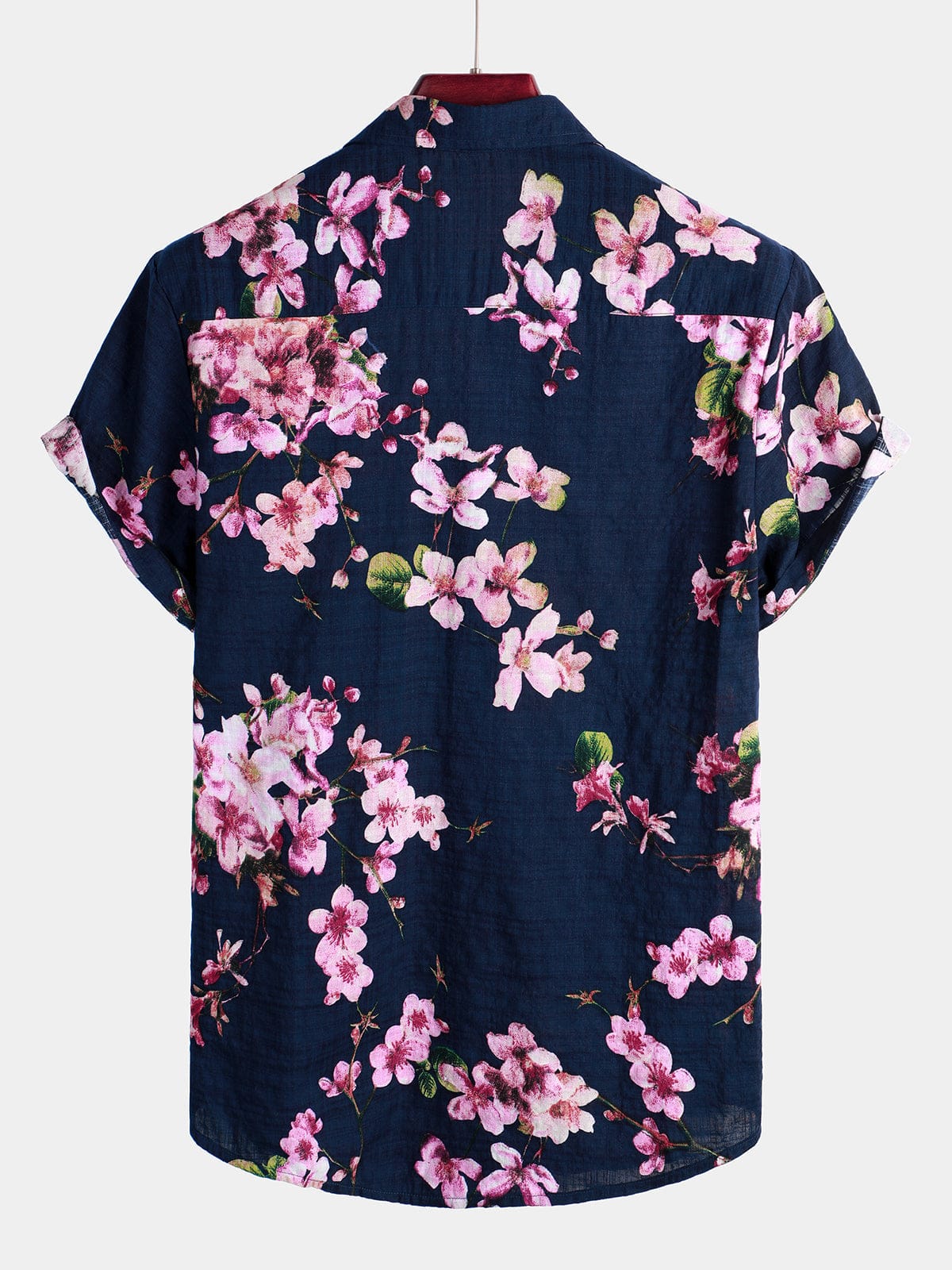 Velira short Vyrų gėlių rašto trumpas rankovės marškinys