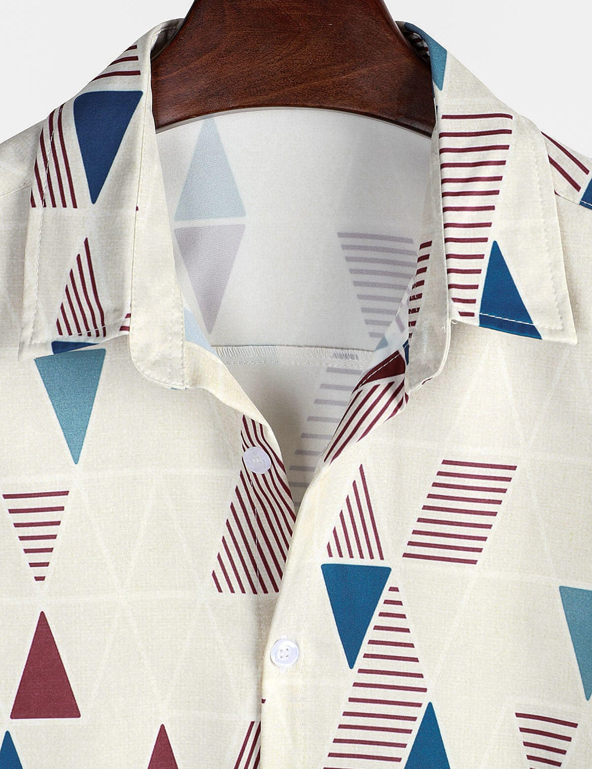 Velira short Vyrų marškiniai su geometriniu raštu