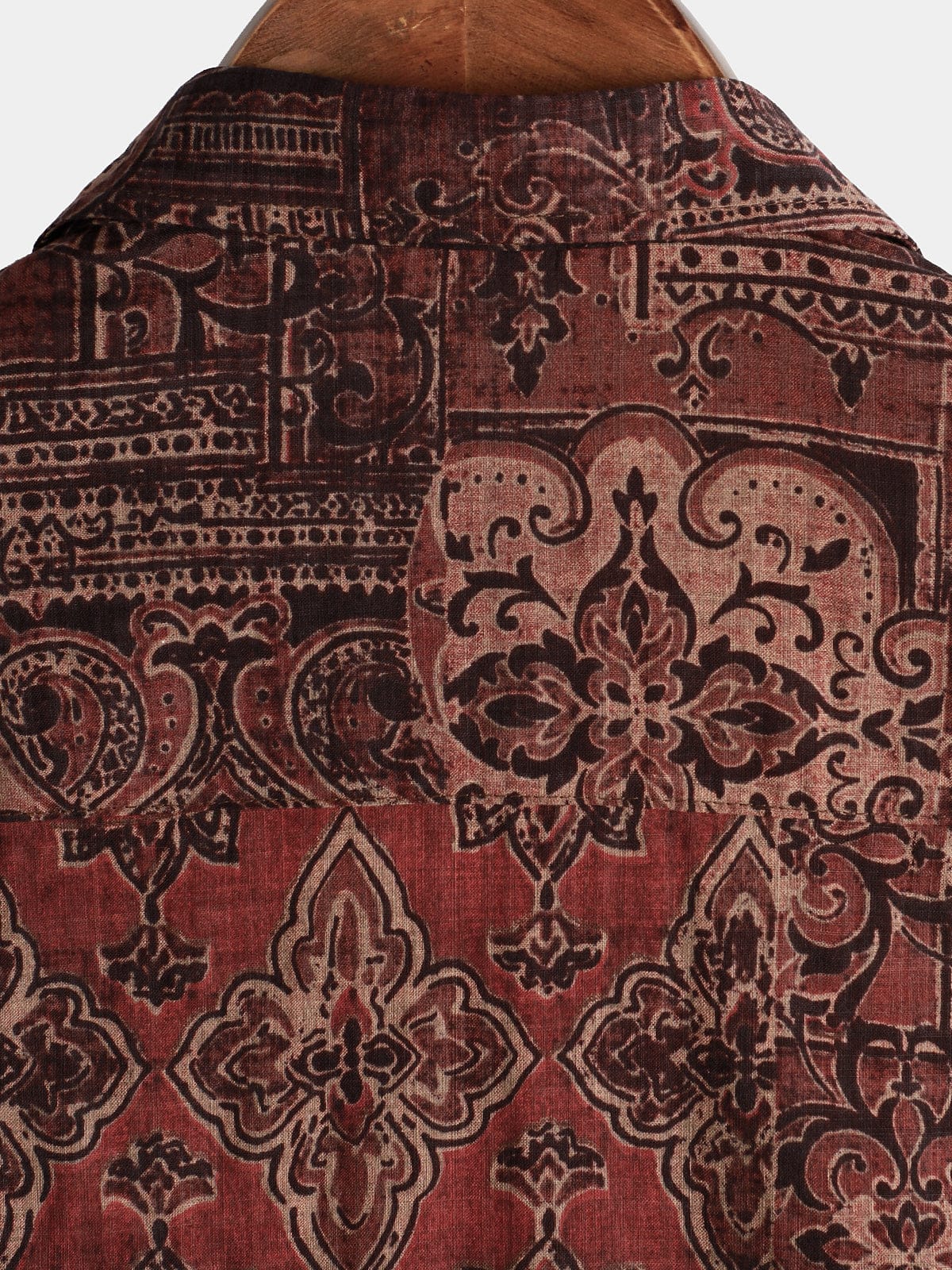 Velira short Vyrų retro atostogų 70-ųjų paisley trumpomis rankovėmis marškiniai