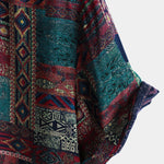 Velira short Vyrų retro atostogų trumpas rankovės marškinys Raudonas