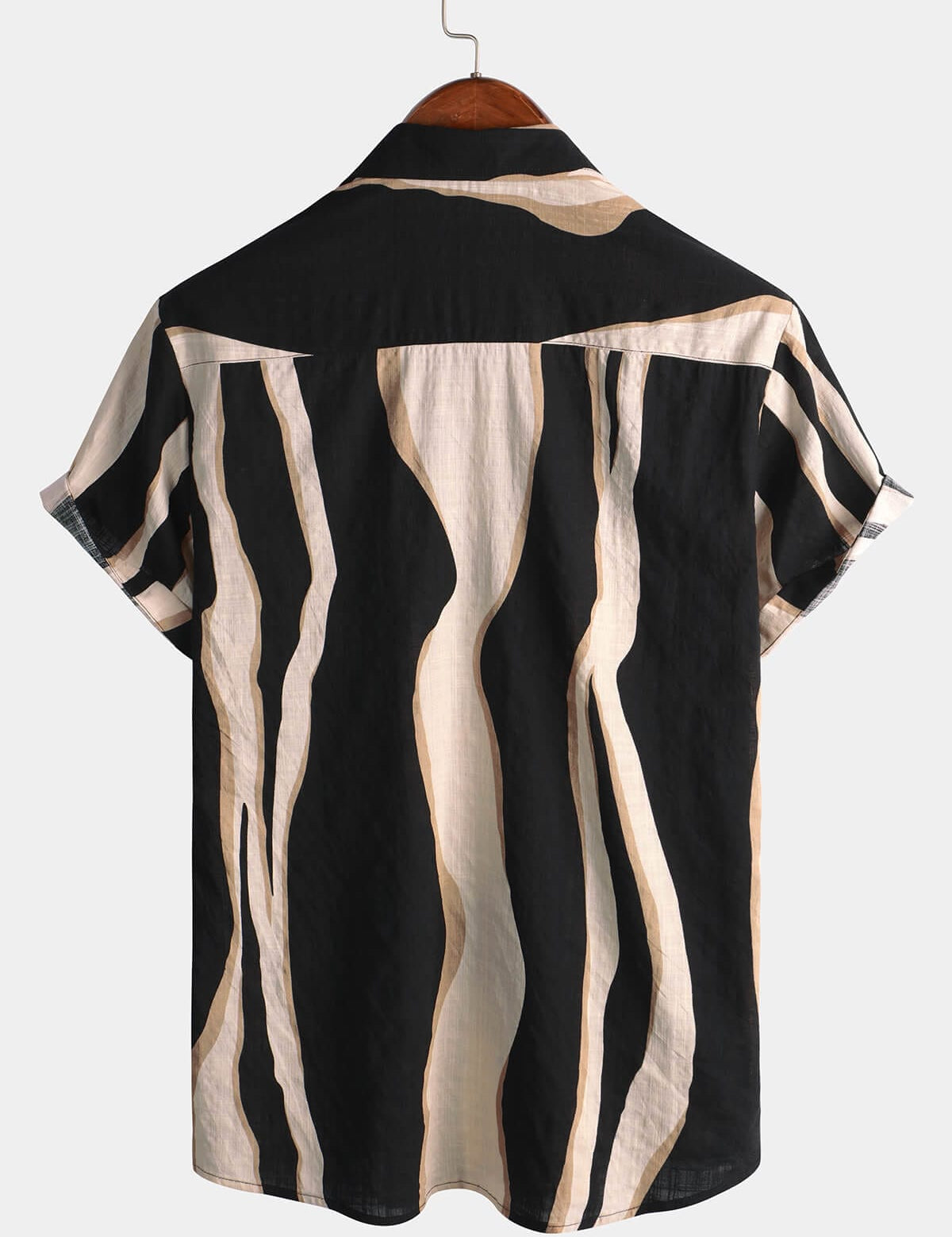 Velira short Vyrų retro juoda marškiniai