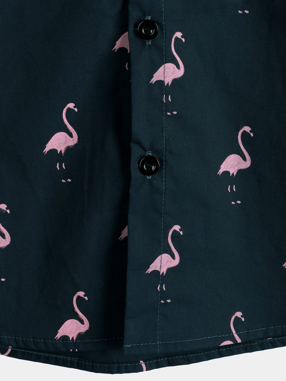Velira short Vyrų vasaros flamingo rašto marškiniai su trumpomis rankovėmis