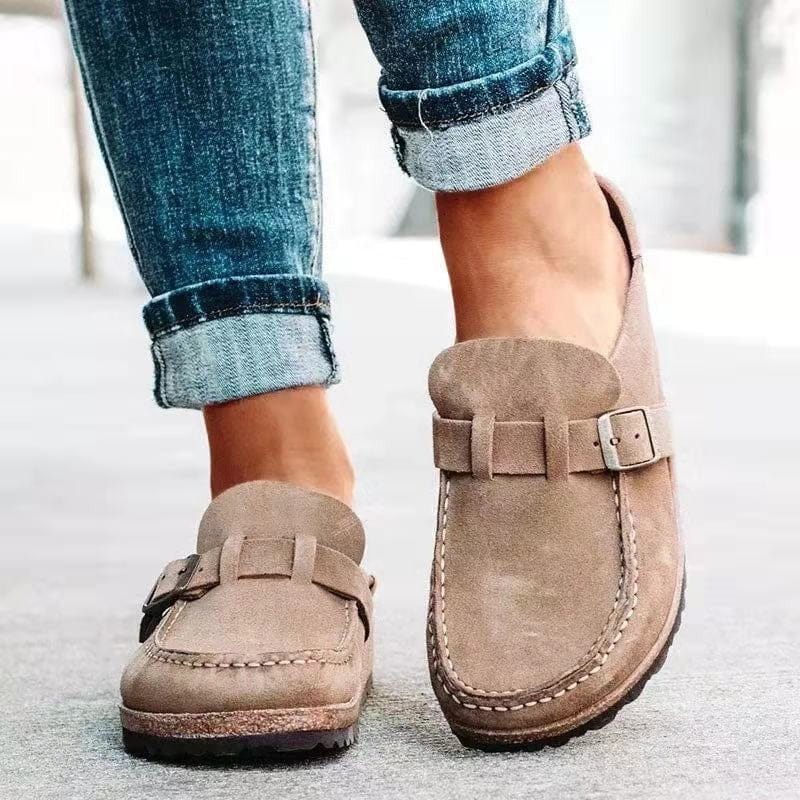 Velira Slippers Taupe / 5 (EU 36) Heidi - Išskirtiniai ortopediniai namų batai