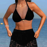 Velira Sofía™ | Elegantiškas lygus nėrinių bikinis