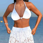 Velira Sofía™ | Elegantiškas lygus nėrinių bikinis