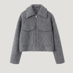 Velira Sophie | Grey Cropped Jacket Pilka / S Sophie | Pilka Trumpa Striukė