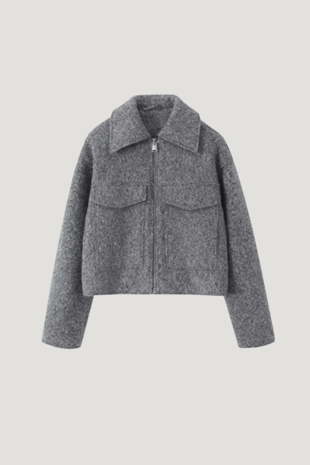 Velira Sophie | Grey Cropped Jacket Pilka / S Sophie | Pilka Trumpa Striukė