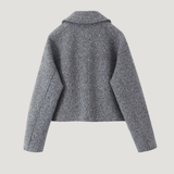 Velira Sophie | Grey Cropped Jacket Sophie | Pilka Trumpa Striukė