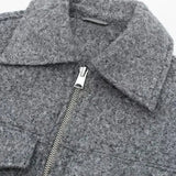 Velira Sophie | Grey Cropped Jacket Sophie | Pilka Trumpa Striukė