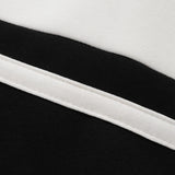 Velira Sweatshirts Atsipalaidavęs Fit Spalvų Blokų Palaidinė Su Polo Apykakle