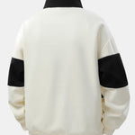 Velira Sweatshirts Atsipalaidavęs Fit Spalvų Blokų Palaidinė Su Polo Apykakle