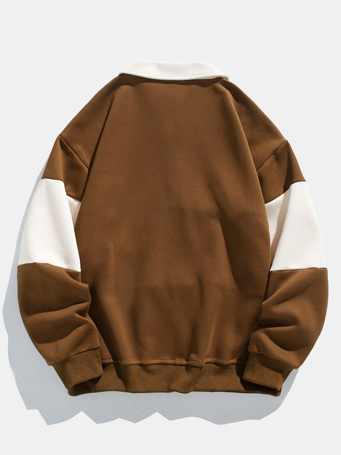 Velira Sweatshirts Atsipalaidavęs Fit Spalvų Blokų Pataisytas Polo Švarkas
