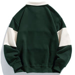 Velira Sweatshirts Atsipalaidavęs Fit Spalvų Blokų Pataisytas Polo Švarkas