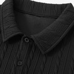 Velira Sweatshirts Atsipalaidavęs Fit Sukurtas Jacquard Polo Džemperis