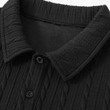 Velira Sweatshirts Atsipalaidavęs Fit Sukurtas Jacquard Polo Džemperis