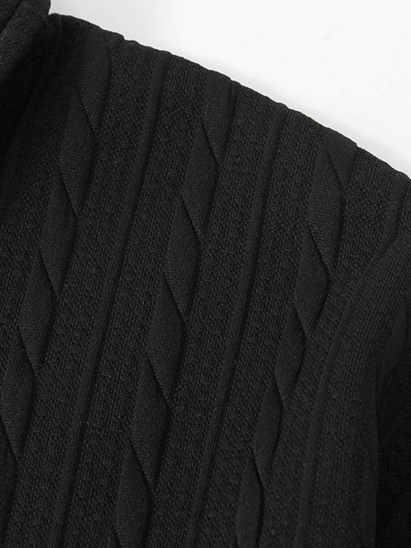 Velira Sweatshirts Atsipalaidavęs Fit Sukurtas Jacquard Polo Džemperis