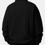 Velira Sweatshirts Atsipalaidavęs Fit Sukurtas Jacquard Polo Džemperis