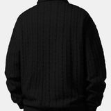 Velira Sweatshirts Atsipalaidavęs Fit Sukurtas Jacquard Polo Džemperis