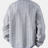 Velira Sweatshirts Atsipalaidavęs Fit Twist Žakardo Palaidinė su Apvalia Kaklo Linija